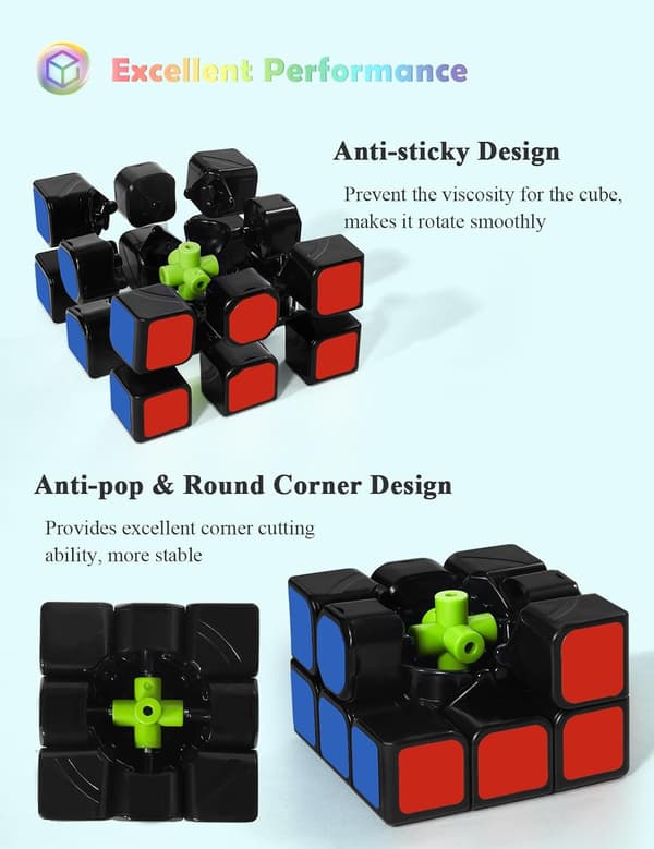 Speed Cube, alkuperäinen superkestävä Speed Cube -tarra kirkkailla väreillä