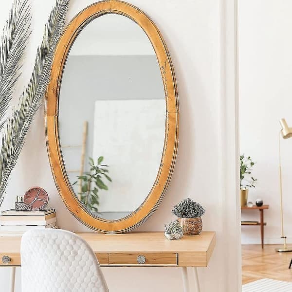 Boho Rattan Dørknotter Runde Skruer Kompatible Boho Møbelknotter 12 stk