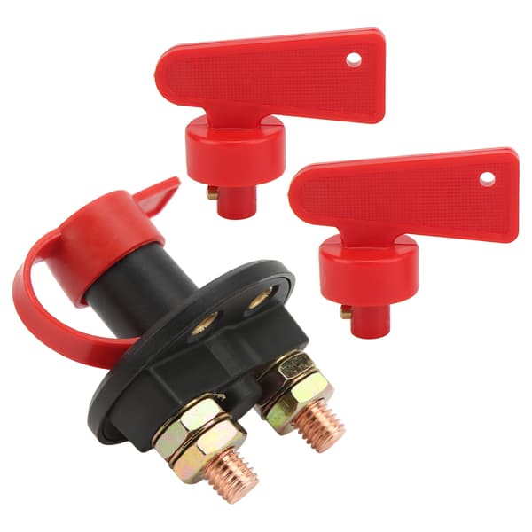 Battery Disconnect Switch for Car, Boat, DC 12V-24V, Power Cut-off Kit