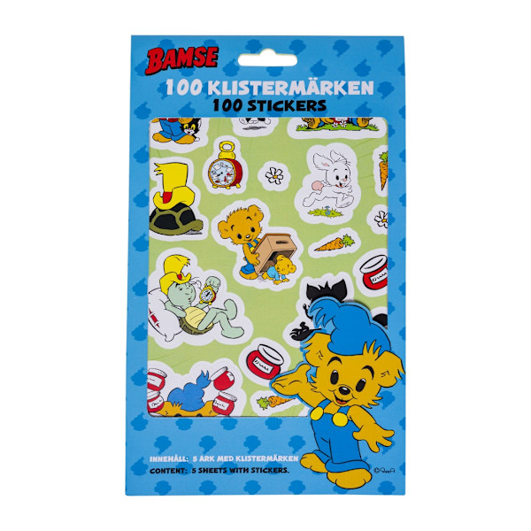 Bamse, Tarrapakkaus, 100 tarraa