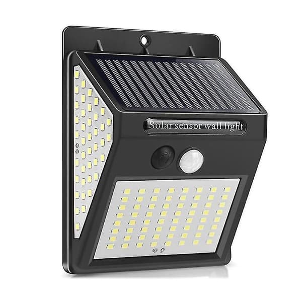 144 LED-solcellelampe Solcelledrevet med Bevægelsessensor Solcellelampe