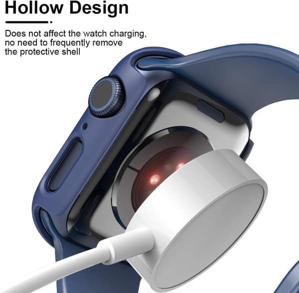 2-pakning hardt etui til Apple Watch SE/Series 6/5/4 40mm med 9H Te