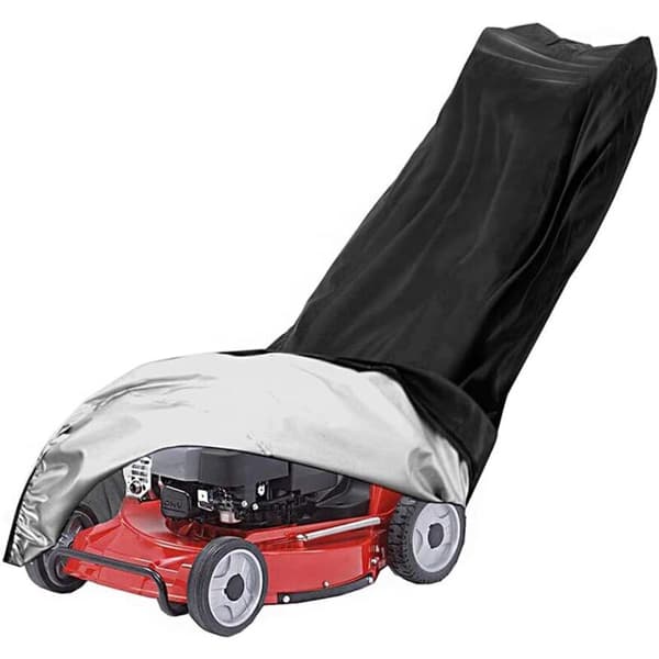 Waterproof Lawn Mower Cover with Drawstring, Windproof, Dustproof, UV Resistant, 210D Oxford Fabric