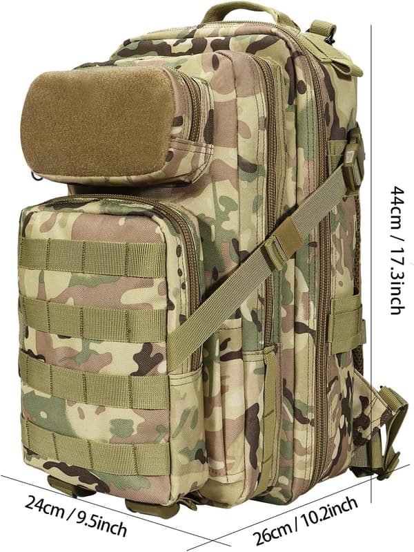 Tactical Backpack 26L Small Waterproof Protective Bag (CP)