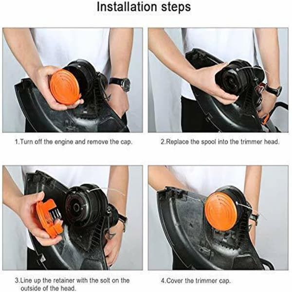 Erstatning Trimmerspolesett for BLACK+DECKER AF-100 6 spoler