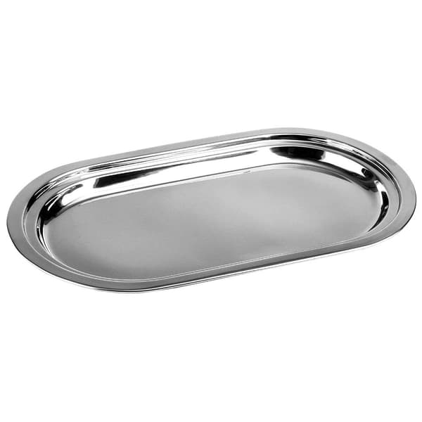 Oval serveringsbrett for smørbrød, snacks og kaker