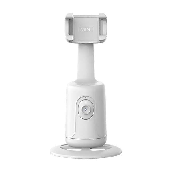 Automatic Tracking Stand, Automatic Face Tracking Stand 360 Degree Rotation Phone Holder White White