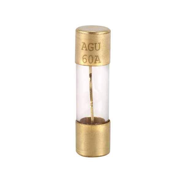 Glasrørsikringer til bilstereo 60A 38mmx10mm 2 stk.