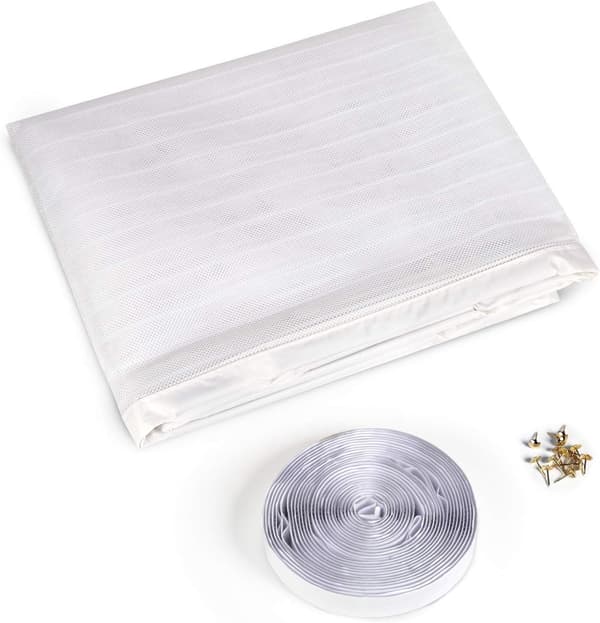 Magnetic Insect Screen, White 80x210cm, Self-Closing, Child & Pet Friendly, Keeps Insects Out