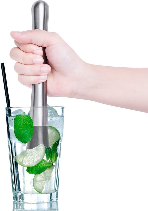 Cocktailmuddler i rustfritt stål for blanding og miksing