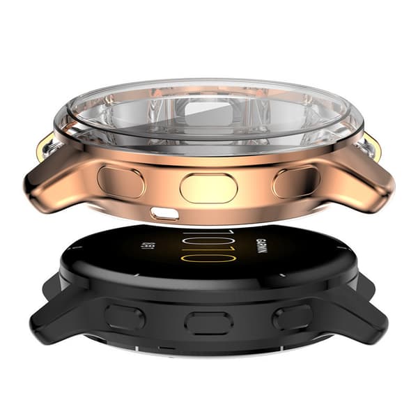 Kellokotelo Garmin Venu 2 Plus 43 mm täysin peittävä näytönsuoja (musta)