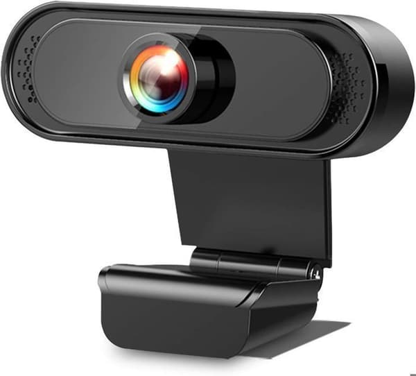 1080P Full HD Live Streaming Webkamera med Støyreduserende Mikrofon og USB Plug and Play PC-Webkamera for Video og Opptak