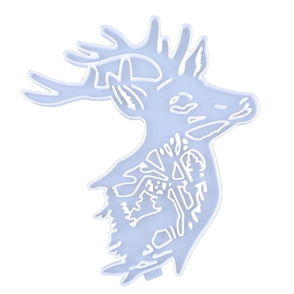 Wall Hanging Resin Molds Elk Shape Silicone Molds Deer Epoxy Resin Mold-fg
