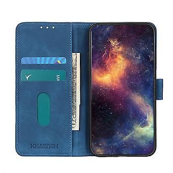 KHAZNEH Retro nahkakotelo iPhone 13 Pro Maxille (sininen)