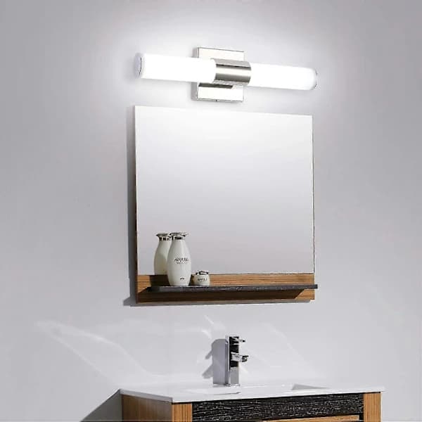 Baderomsbelysning, 7degobii 40 cm 16W 6000K Krom LED Speillamper for Baderom Vegglamper Bar Belysning
