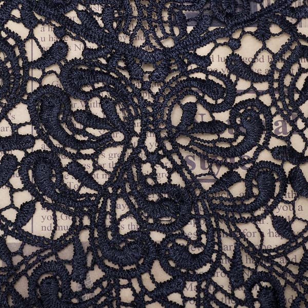 ##/Pair of Lace Trim - Black for Tailoring, One Size##/