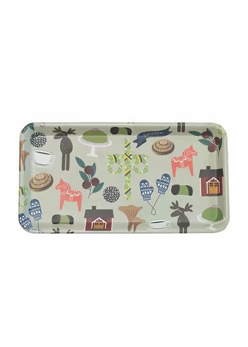 Tarjotin kuin ruotsalainen 30x16cm multifärg multicolor