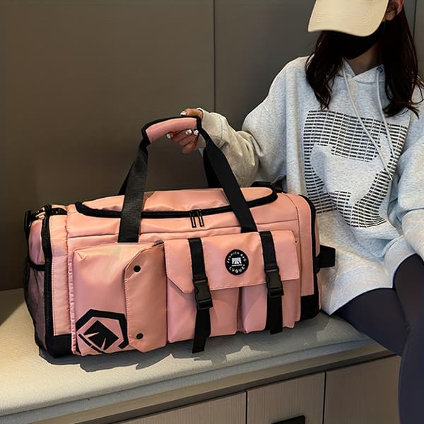 Unisex Shoulder Backpack with Hidden Strap, Detachable Crossbody Bag, Large Capacity Travel Backpack Not provided Blue Not provided Blue