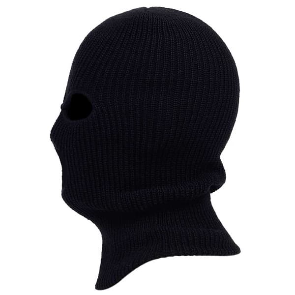 Musta Balaclava Hiihtomaski Ryöstäjähattu Musta
