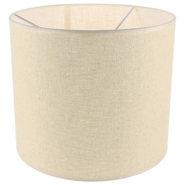 Fabric Lampshade Universal Fabric Lampshade Compatible with Table Lamp Decorative Effect Beige 30X25.5CM 1Set Beige Beige