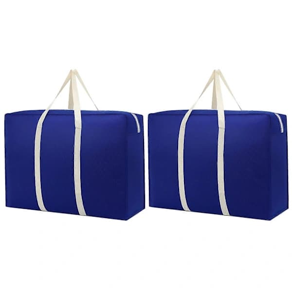 2 stk Oppbevaringsveske med stor kapasitet Reiseveske Dyne Organizer Bag Kongeblå
