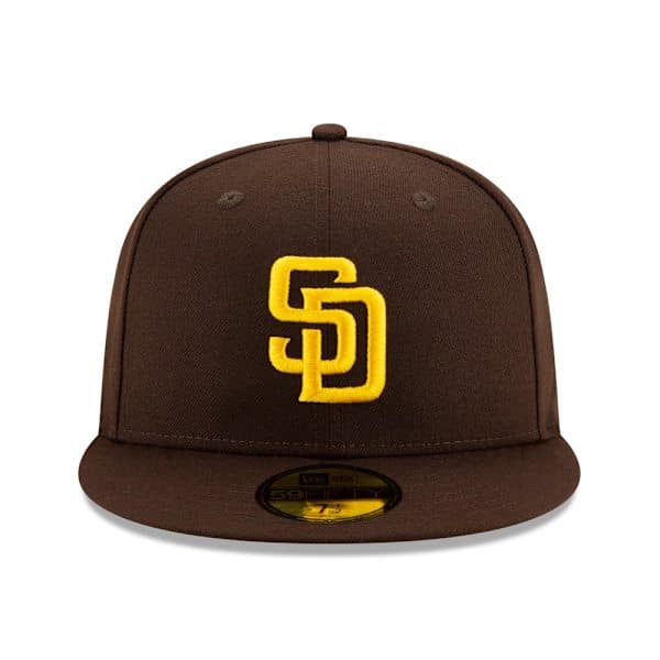 Herr New Era Brun San Diego Padres Authentic Collection On-Field 59FIFTY Fitted Keps 7 5/8 [DB]