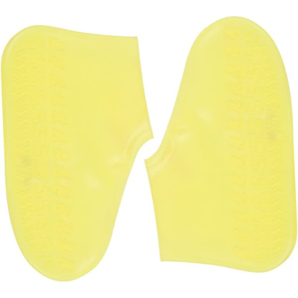 Silicone Shoe Covers Reusable Thick Durable Non-slip Rubber Stretch Shoe Protectors Protective Shoes Size S Yellow