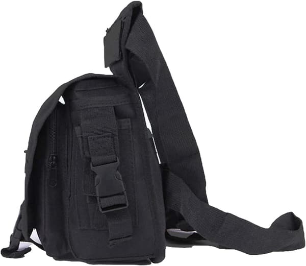 Taktisk Drop Leg Bag Utomhus Midjeväska för Män Kvinnor, Svart