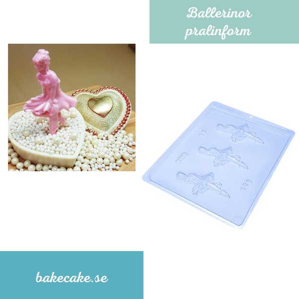 Pralinform Ballerina Sjokoladeform - BWB 19 Transparent transparent