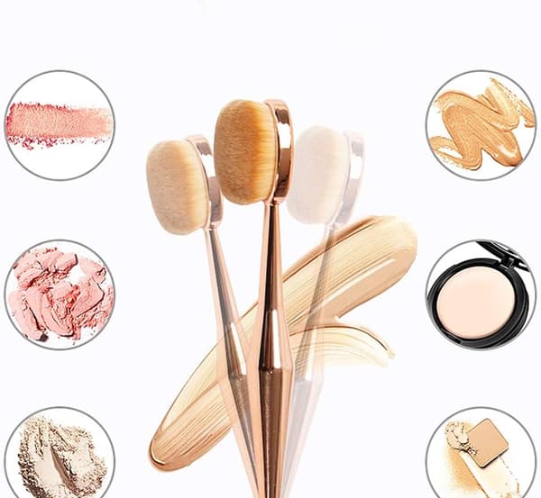 2 st sminkborstar, ansiktsmakeupborste, multifunktionell makeup