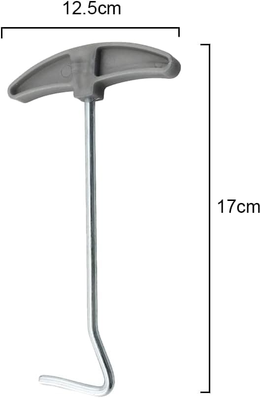 2 stk Teltpluggtrekker, Jordkrokfjerner for Enkel Fjerning, Perfekt for Camping - 130mm
