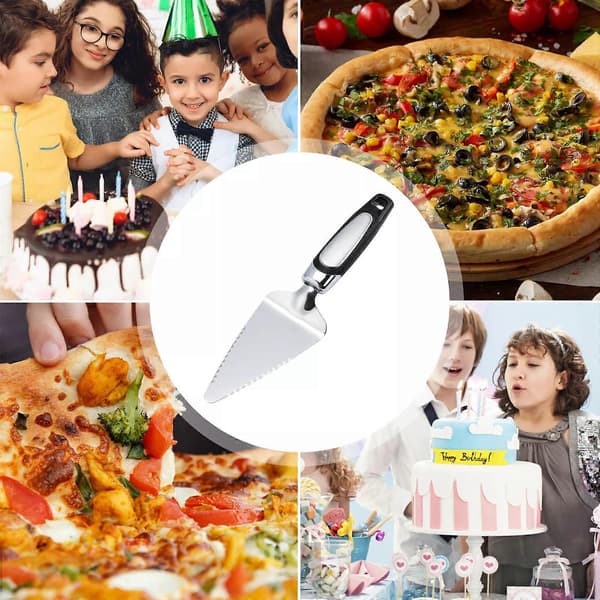 Cake Server Pie Pizza Spatula Shovel Cutter Stainless Steel Dessert Slicer Tool