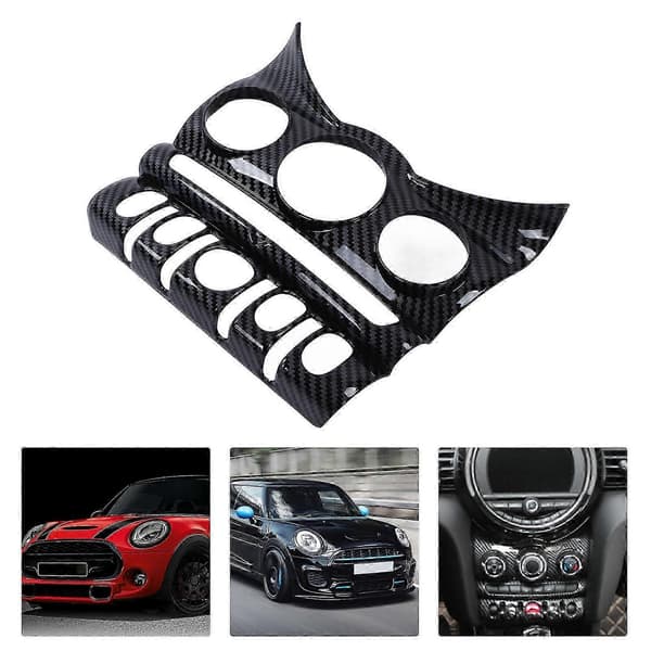 Kulfiberstil Aircondition CD-panelafdækning Erstatning for F55 F56 F57 Hatchback 2014-2021