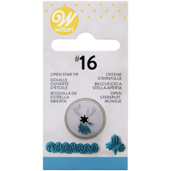 Wilton Dekoreringstylla #016 Åpen Stjerne Kortpakket Vit white