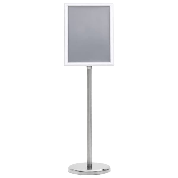 vidaXL Skiltstativ A4 sølv aluminiumslegering Silver silver