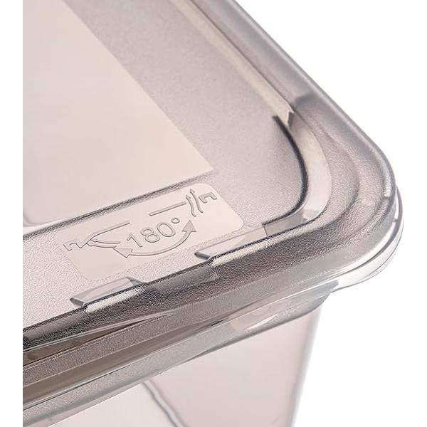 Storage Boxes with Air Control System, 3-Pack, 3 x 11 l, Bea, Transparent
