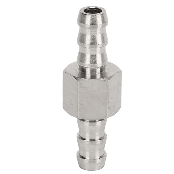 T-formet adapter 304 rustfrit stål gummi højtydende til brændstoftrykmåler eller sensor 3/8 tommer pasform med 9,5 mm ID
