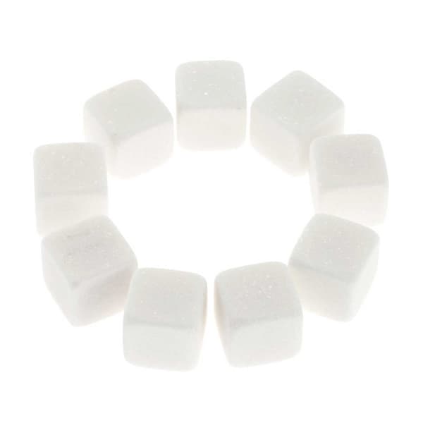 9-pack Natural Whiskey Stones - Stone Ice Cubes White white white
