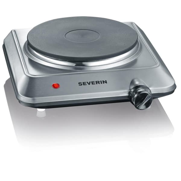 Severin Kokeplate Enkel Rustfri KP1092 1500W Grå 2.03