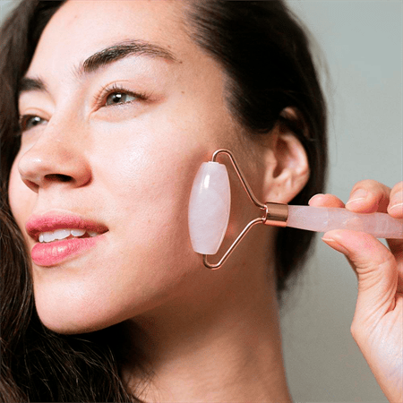 Jade Roller Rose Quartz + Guasha Stone | for the face