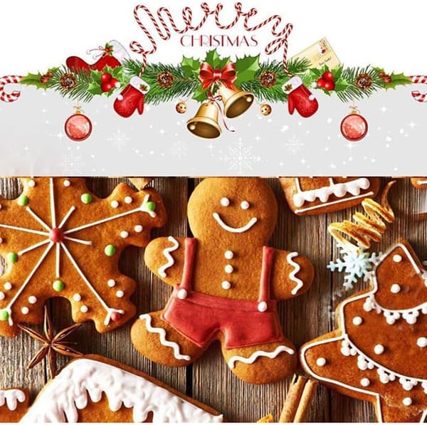 Julkakformset Rostfritt Stål Snöflinga, Julgran, Ren, Pepparkaksgubbe, Snögubbe för Barn