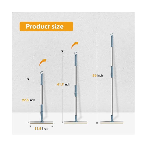Reusable Pet Hair Remover Adjustable Long Handle Carpet Rake Embedded Fur Remover Scraper A
