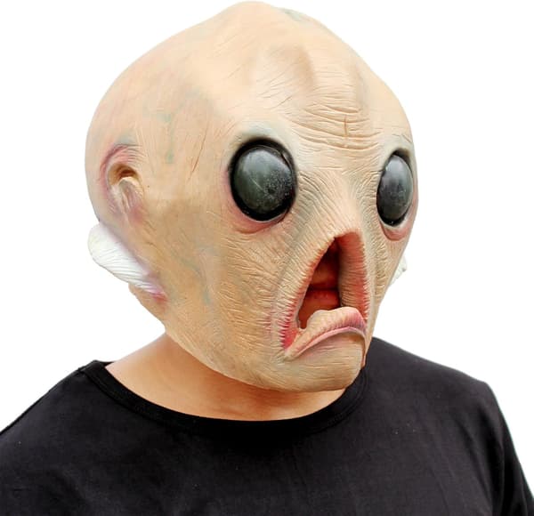 Realistisk mask Alien Mask Halloween hodemasker Deluxe Nyhet Ha