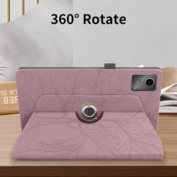Etui til Lenovo Tab M11 11 2024 TB330FU Tre mønster rosa