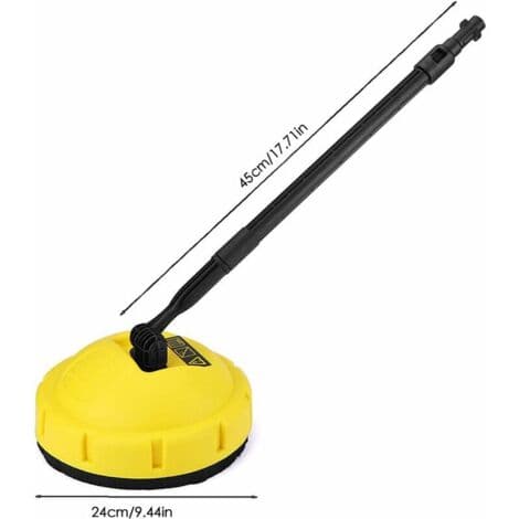 Rotating Brush for Karcher K Pressure Washer - 28 cm Cleaning Width - Splash Guard - High-Speed Nozzles