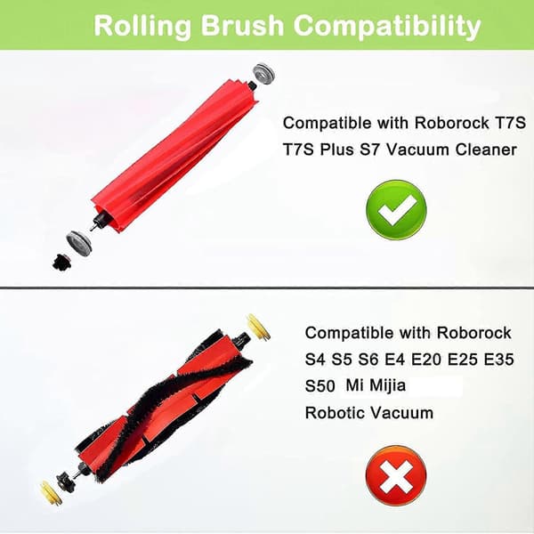 Replacement Main Brush Roller Brush For S7 T7 T7splus Vacuum Cleaner Accessories Replacement Parts B