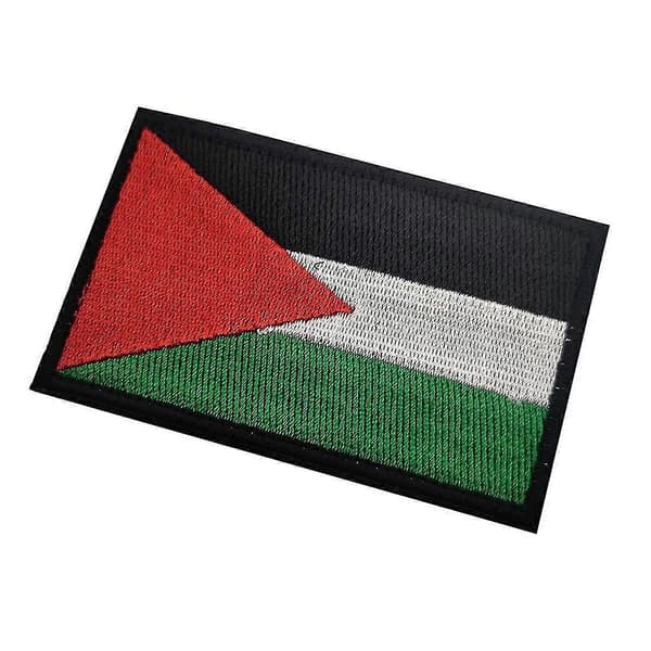 10 stk Palestina Flagg Patch Armbånd Borrelås Stryk På Broderi Merke For Utendørsbruk