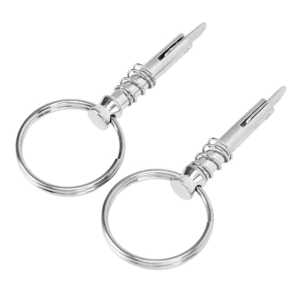 2 st Snabbkopplingsstift Rostfritt stål Marin Hårdvara Båt Bimini Toppstift för Skeppsbyggnad