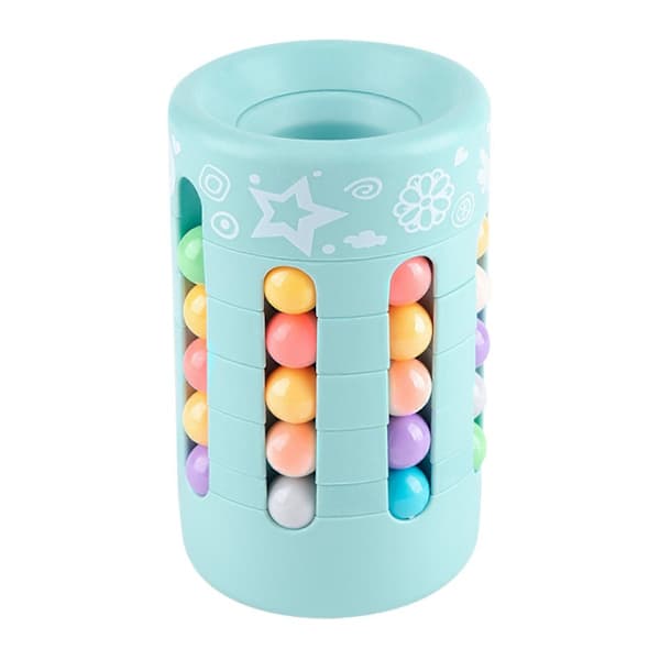 3D Stressaflastende Magic Beans Penholder Puslespilskube med Roterende Bevægelse [HK] grøn green