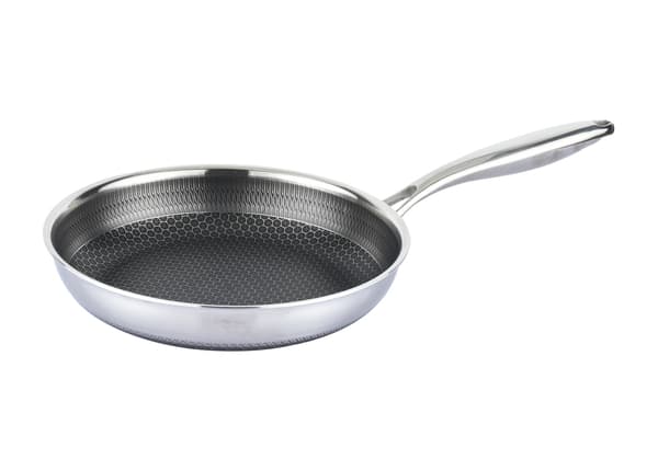 Stegepande i rustfrit stål med non-stick-belægning, bikageformet, Ø28 cm induktion 1252